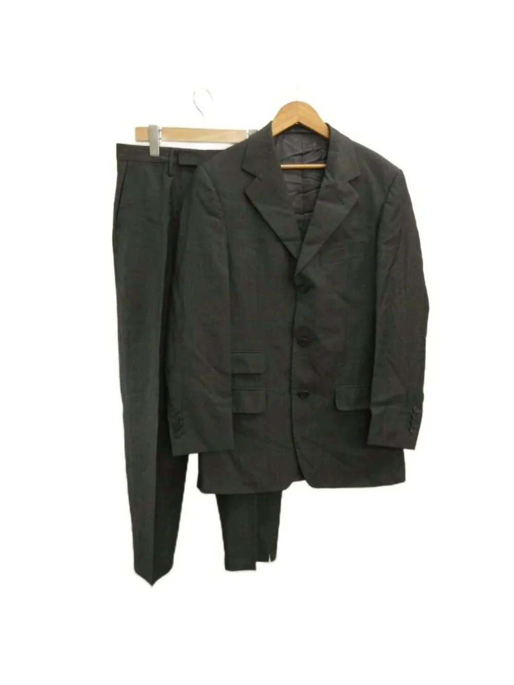Gucci Suit Set Top and Bottom Tailored Jacket Wool Single Fully Lined Side Vent